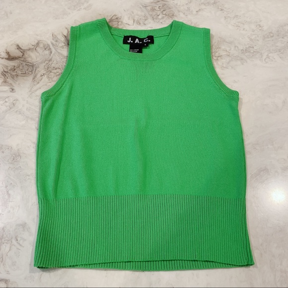 J. A. C. Green Knit Tank Top - Picture 5 of 6